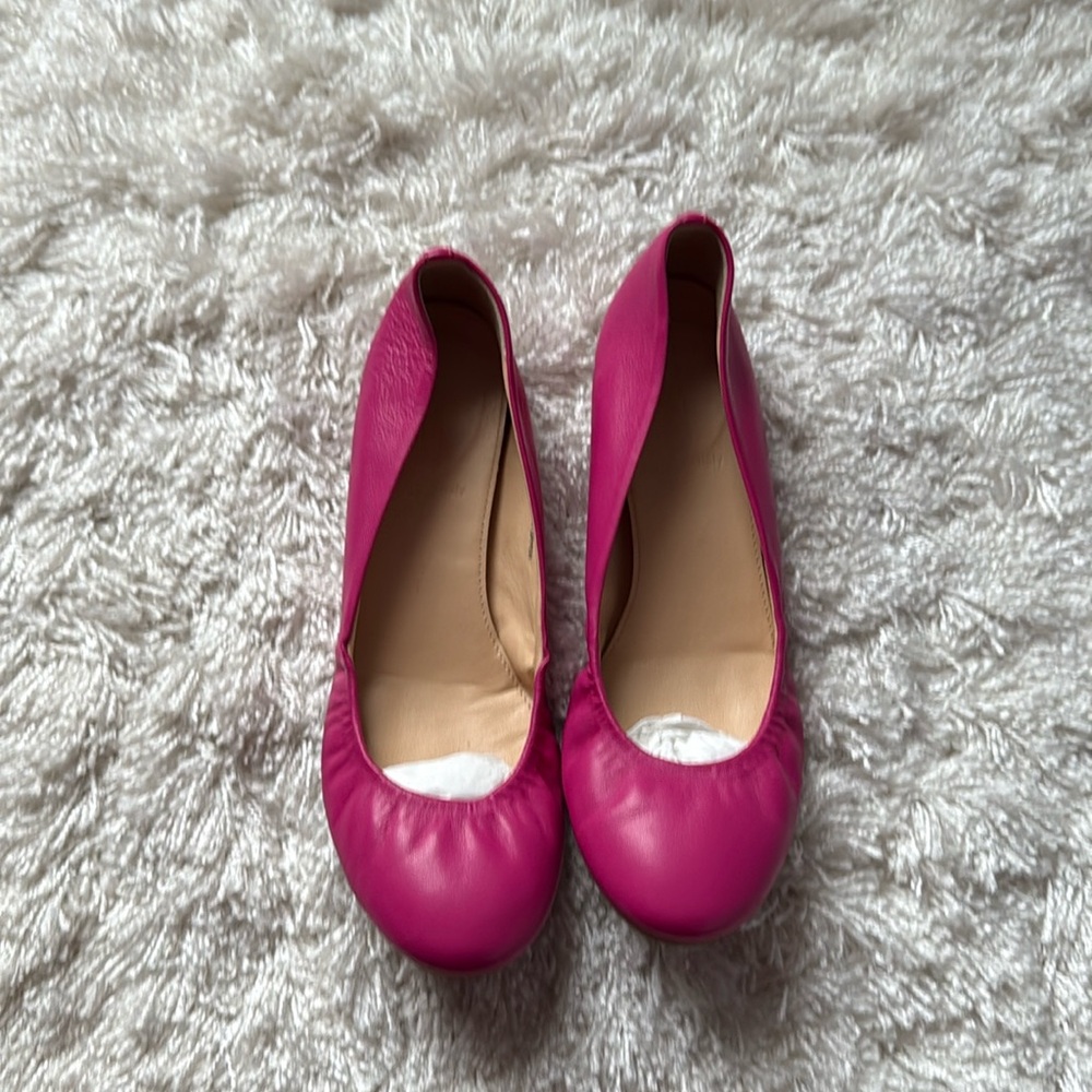 Pink J. Crew ballet flats